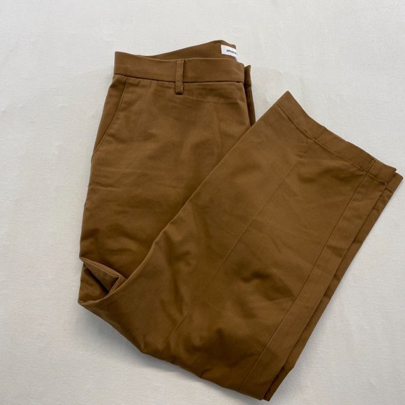 Amazon Essentials Men's Brown Chino Classic Size 35W x 28L Cotton Blend - Picture 1 of 4